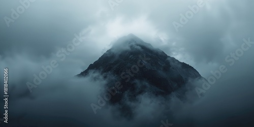 Surreal landscape with dark...