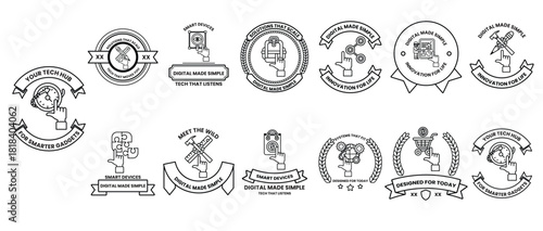 A collection of logos and symbols, including a hand, a globe, and a book