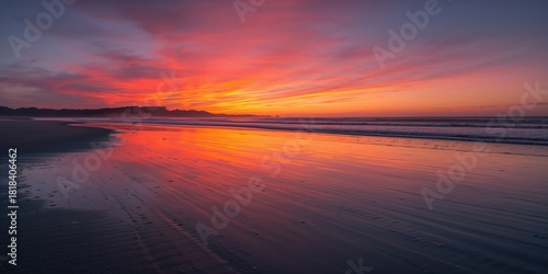 Sunset over a Basque Countr...