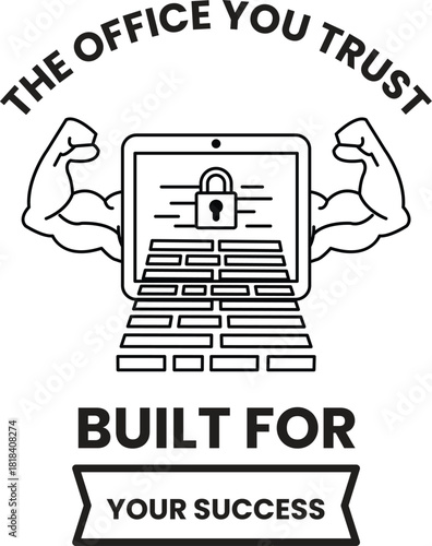 The image is of a man with a muscular build