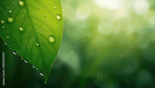 Close-up of water droplets ...