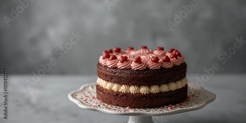 Close up of a cake decorate...