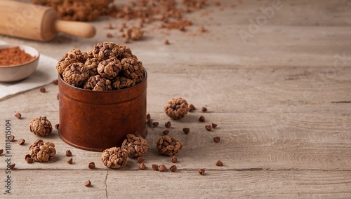 Milk chocolate rice treats ...