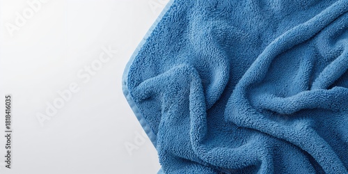Blue microfiber fabric towe...