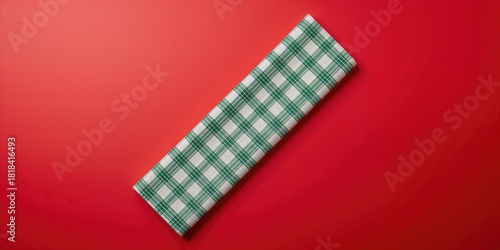 Diagonal green white plaid ...