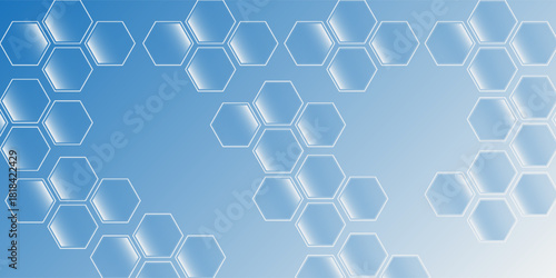 Light blue and white gradient background featuring floating bubble digital modern art nice