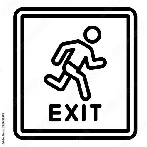 Emergency Exit Icon