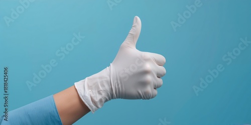 Female hand in medical glov...