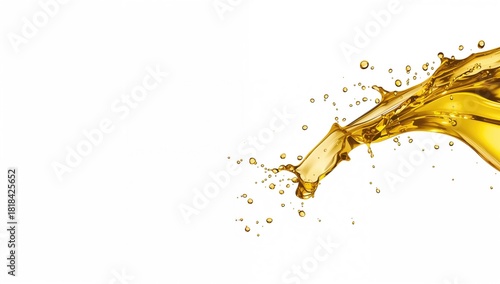Olive or engine oil splash ...