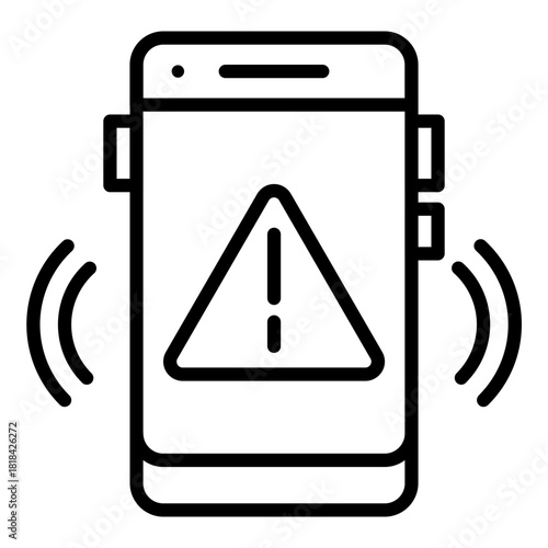 Mobile Warning Icon