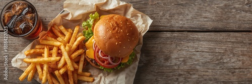 Sandwich, potato fries chip...