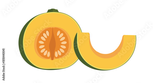 Delicate squash composition showcasing vibrant autumnal hues and natural textures illustrating culinary and aesthetic appreciation