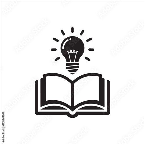 Solid lightbulb icon for innovation and creativity