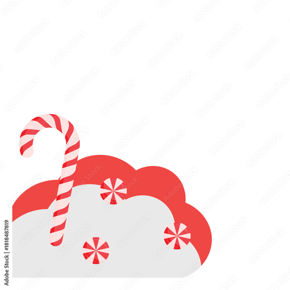 Obraz premium Cotton Candy Christmas Corner