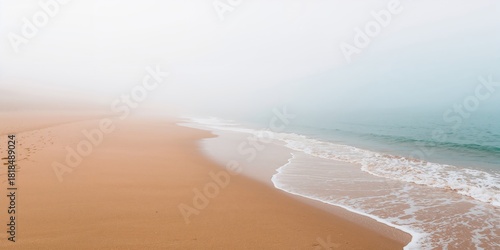 Fototapeta Naklejka Na Ścianę i Meble -  Intricate beach-themed wallpaper featuring the merging of natural coastal patterns and ocean design, suitable as a background for layouts