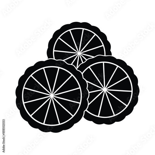 Moroccan Ghriba with Orange Slice Decoration