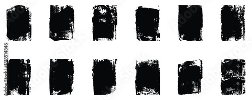 Vector brush streaks pack marker ink strokes gru. vector abstract set with paint brush. Collection of vector paint brush strokes, hand drawn brush stroke . 