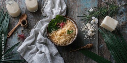 Fototapeta Naklejka Na Ścianę i Meble -  Small wild Grabia river flowing through central Poland, highlighting natural erosion processes
