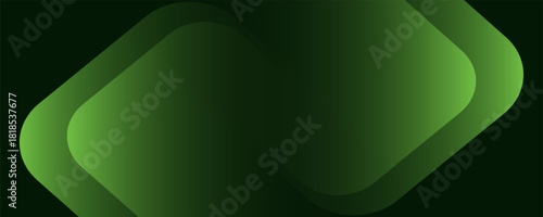 Abstract green background with glowing geometric lines. Dynamic shapes composition.Suit for brochure, corporate, website, poster, banner, cover modern