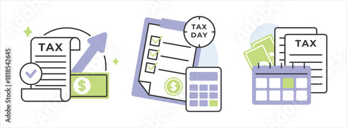 Set Bundle Illustration Tax Planning and Calculation Illustration for Financial Reporting Needs