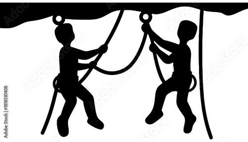Find rock climbing silhouette images for your next adventure