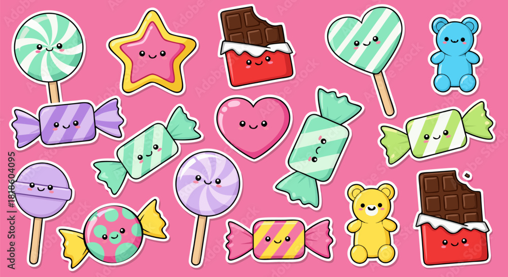 Φωτογραφία Sweet Treats Galore A Delightful Collection of Candy, Lollipops, and Chocolate o