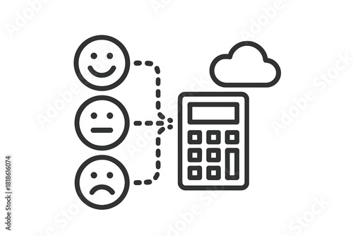 Customer satisfaction survey data processing and sentiment analysis calculation
