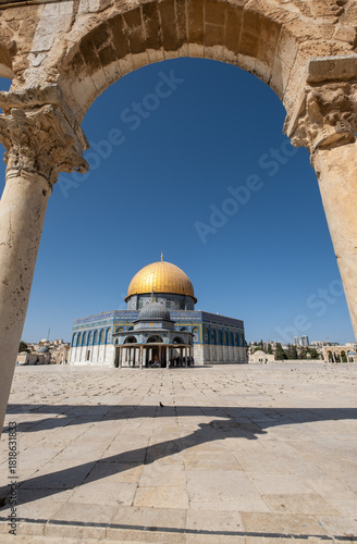 Wallpaper Mural View on Dome on the Rock - famous mosque in Jerusalem Torontodigital.ca