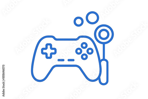 Video game controller combined with a bubble blower and floating soap bubbles