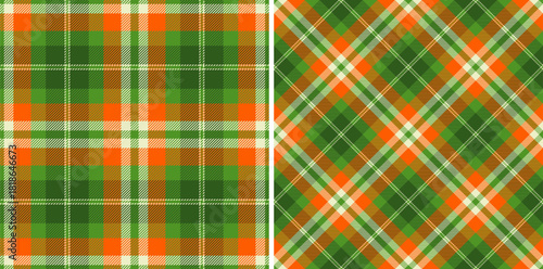 Textile texture check of vector pattern background with a plaid tartan seamless fabric. Set in christmas colors. Herringbone patterns in fashion and design.