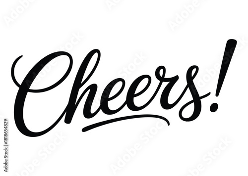 Cheers! Script Lettering - Celebration, Greeting & Festive Typography
