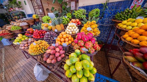 Farmers Market, Mercado dos Lavradores, Funchal, Madeira, Portugal