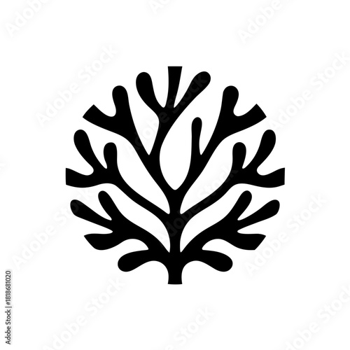 Bold seaweed logo design concept, perfect for ocean conservation and coastal lifestyle brands