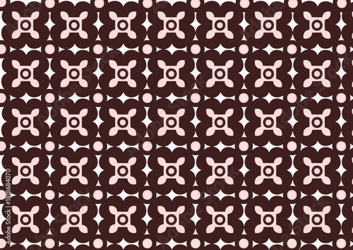 Ethnic Seamless Pattern with Traditional Geometric Motifs