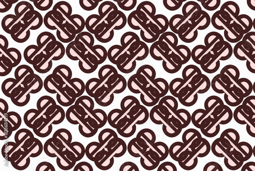 Ethnic Seamless Pattern with Traditional Geometric Motifs