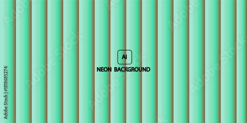 Neon background with vertical stripes creating depth effect minimalist design for web banners presentations and digital advertisements