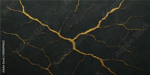 Dry cracked earth texture shows an abstract pattern of broken natural soil from a drought