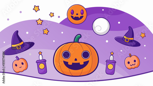 halloween seamless pattern