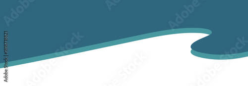 Abstract Curved Border Shape for Header and Divider Design