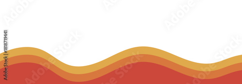 Abstract Curved Border Shape for Header and Divider Design