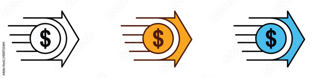 Foto Fast pay icon vector
