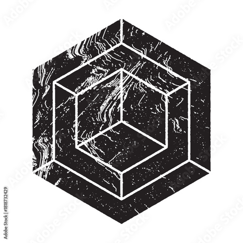 Distressed Geometric Shape