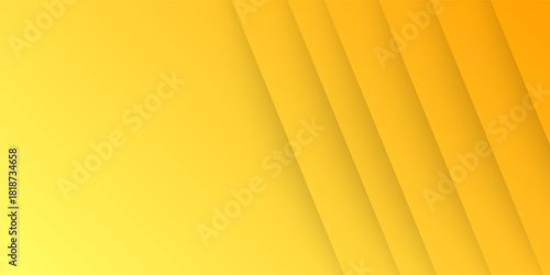 Orange and yellow gradient sunny stripes background. Abstract Yellow Background With 3d line Modern Concept.
