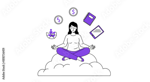 Finding serenity amidst financial and professional pressure through mindful meditation