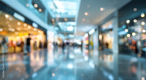 Wallpaper Mural Abstract blur modern shopping mall interior background. High quality Torontodigital.ca