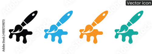 Add artistic flair with these vibrant paintbrushes! Perfect for design projects, crafting, and expressing creativity in bold, colorful ways. Get inspired today!