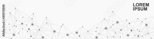 Global network connection. Global business. Social network communication. Internet technology. Vector illustration