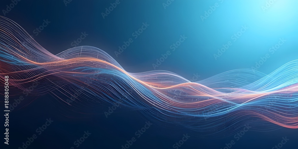 Obraz premium Modern Gradient Abstract with Precise Aligned Lines