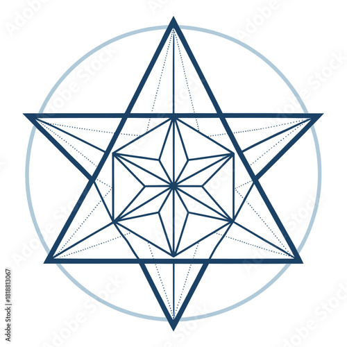 Abstract Concave Polygon Vector Design for Geometric Concepts