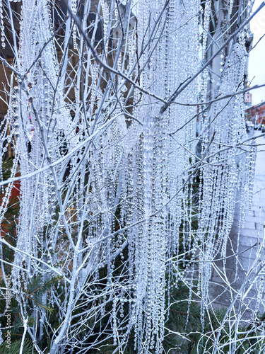 Christmas and new year decorations in the streets